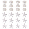 26Pcs 2 Styles UV Plating Ocaen Theme Transparent Resin Cabochons CRES-TA0001-54-2