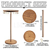 Round Wood Jewelry Necklace Display Organizer Hanging Tower Rack NDIS-TAC0001-01B-4