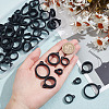 DELORIGIN 60Pcs 6 Style Anti-Lost Silicone Rings Holder SIL-DR0001-04-3