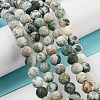 Natural Tree Agate Frosted Agate Round Gemstone Beads Strands X-G-O151-01-6mm-4