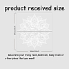 Mandala Yoga Pattern PVC Self Adhesive Wall Stickers DIY-WH0377-220-2