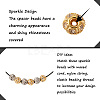 30 Pcs 2 Colors Brass Beads RB-CD0001-02-5
