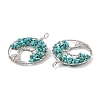 Natural Turquoise Big Pendants G-G910-K24-P-2