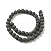 Natural Lava Rock Bead Strands G-L435-03-8mm-22-2