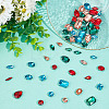 64Pcs 32 Styles Octagon/Teardrop/Horse Eye Sew on Rhinestone RGLA-DC0001-02-4