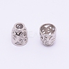 Hollow Zinc Alloy End Caps PALLOY-WH0072-43P-1