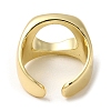 Brass Open Cuff Rings RJEW-Q778-09G-3