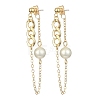 Brass Chains Tassel Earrings EJEW-TA00271-1