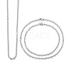 6Pcs 3 Style 304 Stainless Steel Cable Chain Jewelry Making Sets MAK-LS0001-01P-2