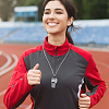1Pc Iron Rhinestone Whistle Pendant Popcorn Chain Necklaces for Women NJEW-DR0001-03A-5