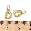 Brass Micro Pave Cubic Zirconia Pendants KK-M273-02G-D-3