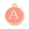 Golden Plated Alloy Enamel Charms ENAM-Q437-11A-1