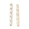 Rack Plating Brass Straight Tube Beads LS-KK-WH0061-03B-G-2