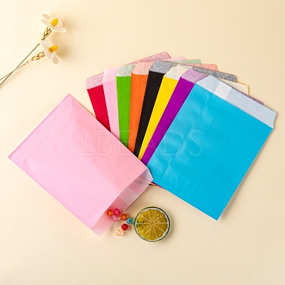 80Pcs 8 Colors Eco-Friendly Kraft Paper Bags CARB-LS0001-03-1