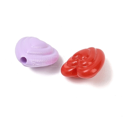 Opaque Acrylic Beads OACR-H058-04-1