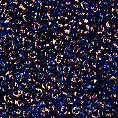 Picasso Spray Painted Glass Seed Beads SEED-T006-04-9-1