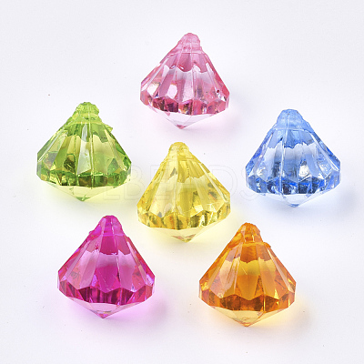 Transparent Acrylic Pendants TACR-S133-046-1