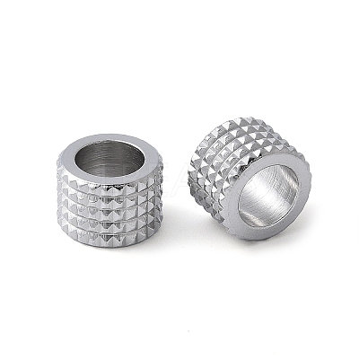 201 Stainless Steel European Beads STAS-Z124-06A-P-1