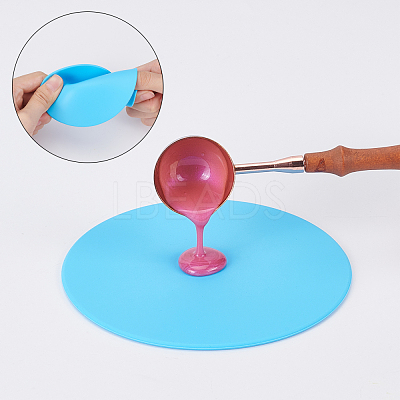 4Pcs 2 Colors Silicone Cup Mat AJEW-CP0004-40-1