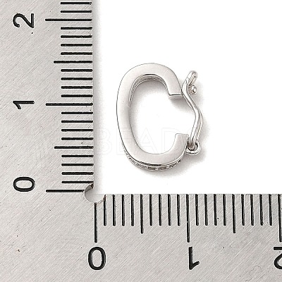 Rhodium Plated 925 Sterling Silver Twister Clasps LS-STER-E056-026P-A-1