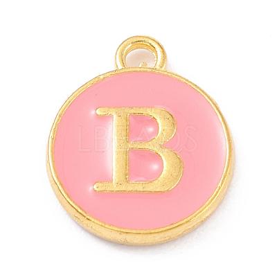 Golden Plated Alloy Enamel Charms ENAM-Q437-14B-1