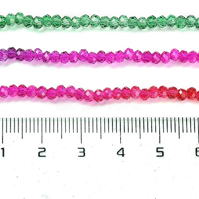 Transparent Painted Glass Beads Strands LS-DGLA-A034-T2mm-A24-1