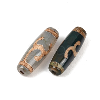 Tibetan Style dZi Beads TDZI-E004-41-1