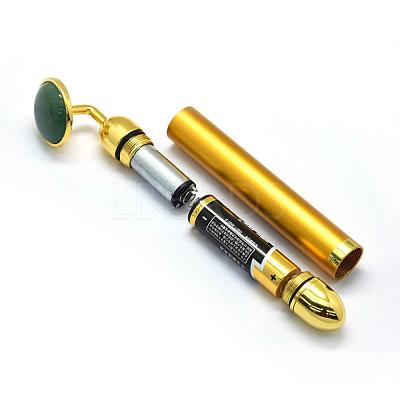 Natural Green Aventurine Electric Massage Sticks G-E515-13M-1