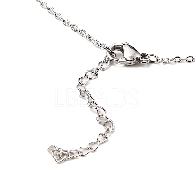 Non-Tarnish Stainless Steel Pendants Necklaces NJEW-K267-01D-P-1