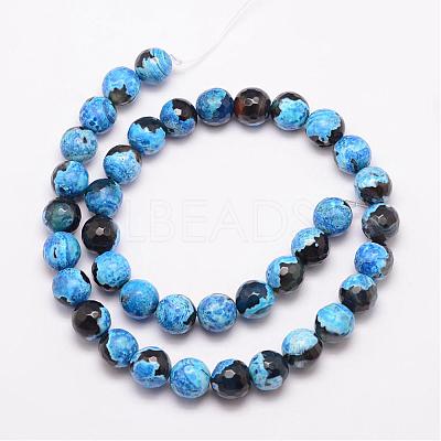 Natural Fire Crackle Agate Bead Strands G-K166-06F-10mm-11-1