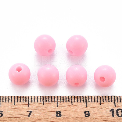 Opaque Acrylic Beads MACR-S370-C8mm-A01-1