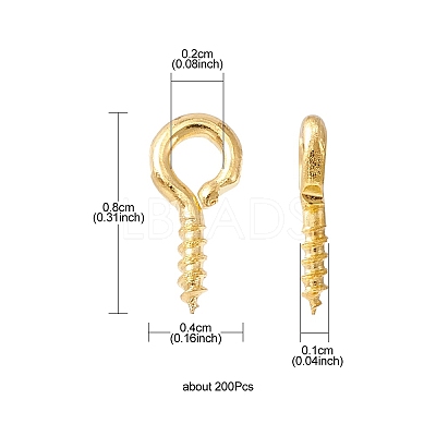 Iron Screw Eye Pin Peg Bails IFIN-YW0001-85G-1
