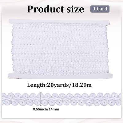Polyester Braided Lace Trim OCOR-WH20018-22E-1