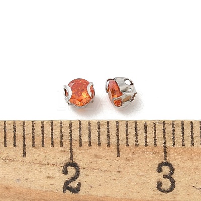 Round Stainless Steel Prong Settings STAS-M104-01D-1