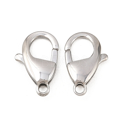 Tarnish Resistant 304 Stainless Steel Lobster Claw Clasps STAS-AB21-1