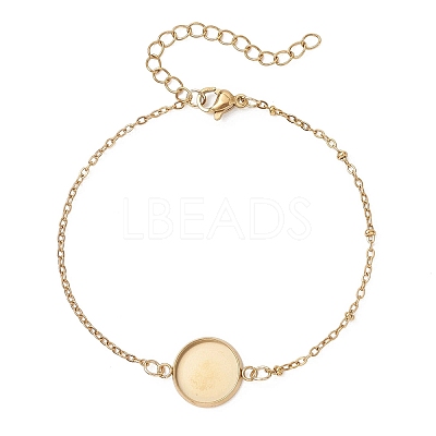 304 Stainless Steel Cable Chain Satellite Chain Bracelet Making BJEW-JB13163-03-1