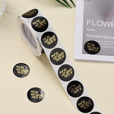 Self-Adhesive Kraft Paper Gift Tag Stickers DIY-G013-A16-1