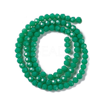 Faceted(32 Facets) Glass Beads Strands EGLA-J042-36A-05-1