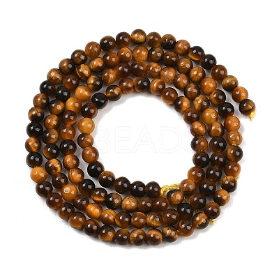 Natural Tiger Eye Beads Strands G-J303-11-3mm-1