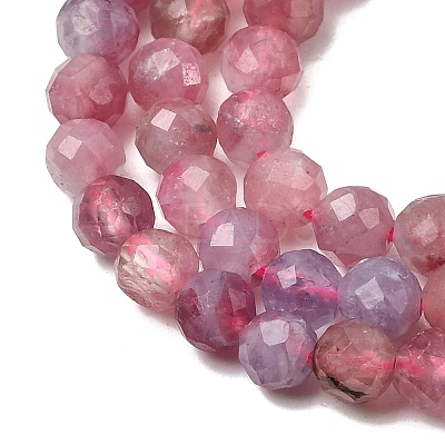 Natural Pink Tourmaline Beads Strands G-N342-33C-1