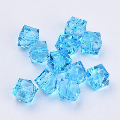 Transparent Acrylic Beads TACR-Q259-10mm-V40-1
