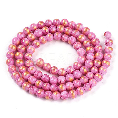 Natural Mashan Jade Beads Strands G-A255-A01-04N-1