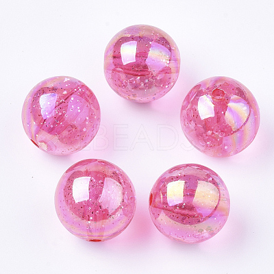 Transparent Acrylic Beads TACR-T006-01A-06-1