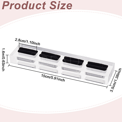 4-Slot Acrylic Finger Ring Display Rack RDIS-WH0002-11-1