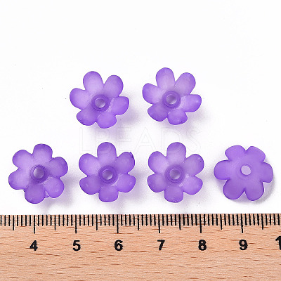 Frosted Acrylic Bead Caps MACR-S371-07A-747-1
