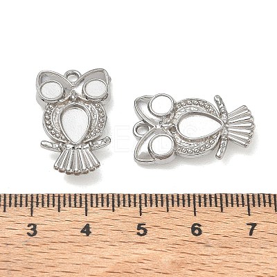 304 Stainless Steel Pendant Cabochon Settings SA-CBAE5AC-16P-1