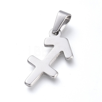 Non-Tarnish 304 Stainless Steel Pendants STAS-L210-06J-P-01-1