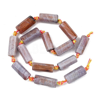 Natural Fire Crackle Agate Beads Strands GG-T001-02A-1