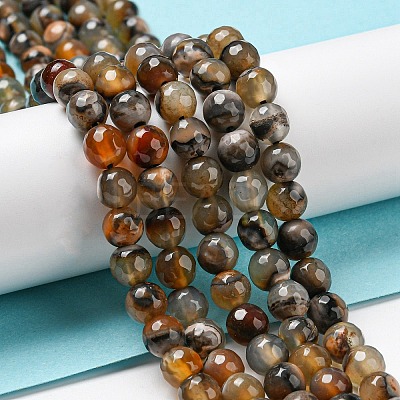 Natural Agate Beads Strands X-G-C082-A01-14-1