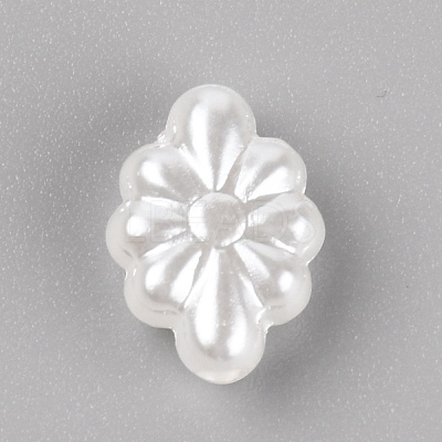 Opaque Acrylic Beads LS-OACR-WH0026-01A-1